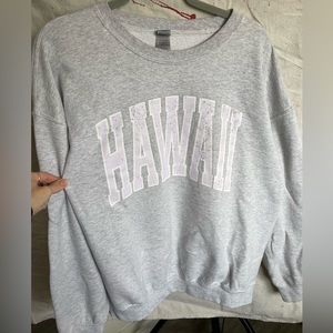 Hawaii crew neck sweater gray